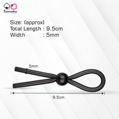 Kaamastra Black Single Bead Penis Rope