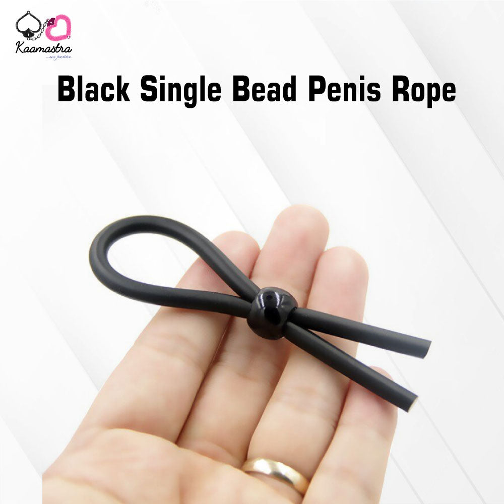Kaamastra Black Single Bead Penis Rope
