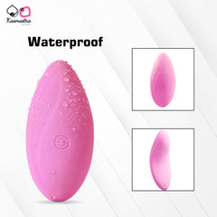 Kaamastra Pink Silicone Waterproof Rechargeable Panty Vibrator