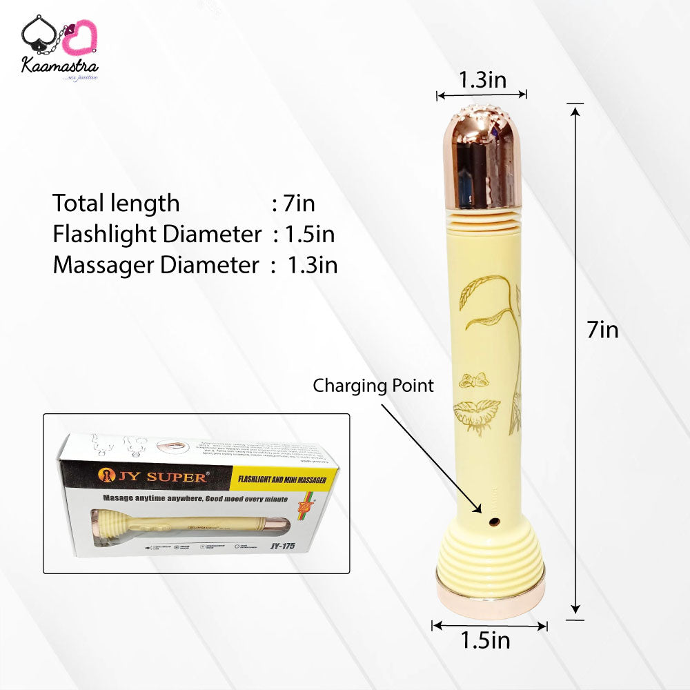 Kaamastra Sexy Tourch and Mini Massager Torch- Yellow