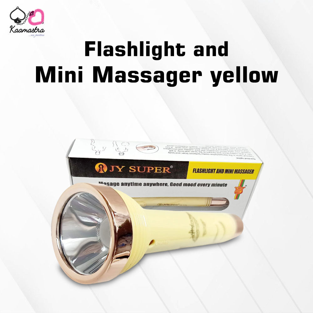 Kaamastra Sexy Tourch and Mini Massager Torch- Yellow