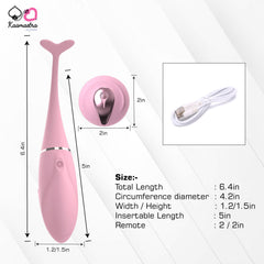 Kaamastra Womens Dolphin Vibrator with Remote