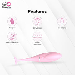 Kaamastra Womens Dolphin Vibrator with Remote