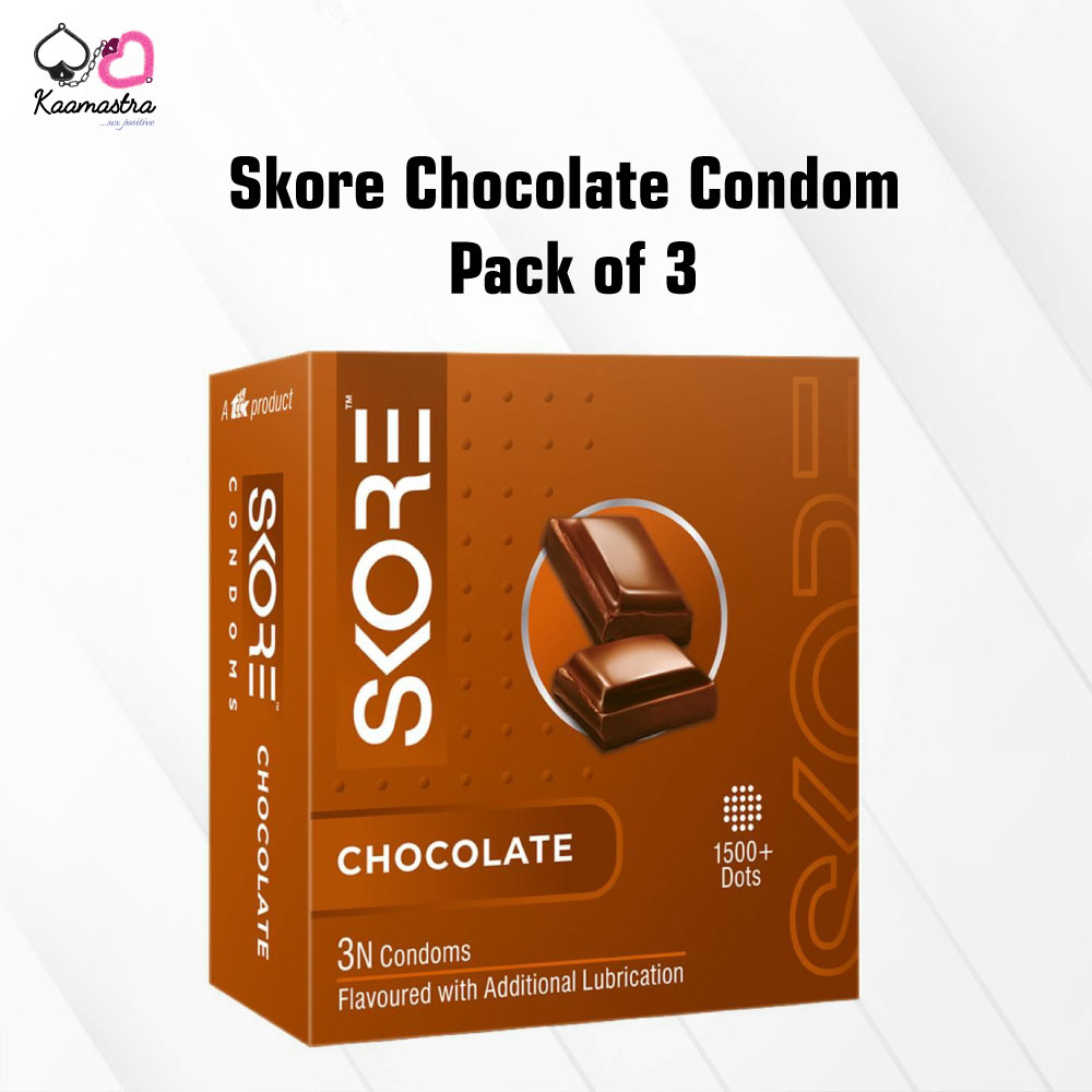 Chocolate flavour condom for sex on Kaamastra