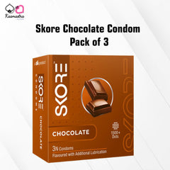 Chocolate flavour condom for sex on Kaamastra