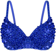 Kaamastra Women Sequins Bra Blue