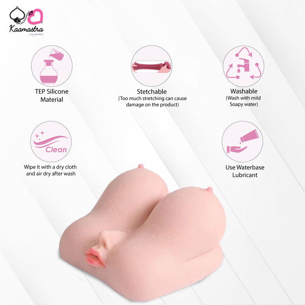 Silicone Breast & Vagina Short Sex Doll