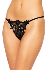 Lace Crochet Lined Sexy Thong