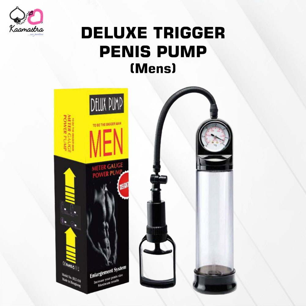 Kaamastra Deluxe Penis Pump with meter gauge and trigger system - Men's enlargement device
