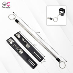 Dimensions of Kaamastra ankle cuffs: 16-inch length, 27.6 cm spreader bar, 4.9 cm width.