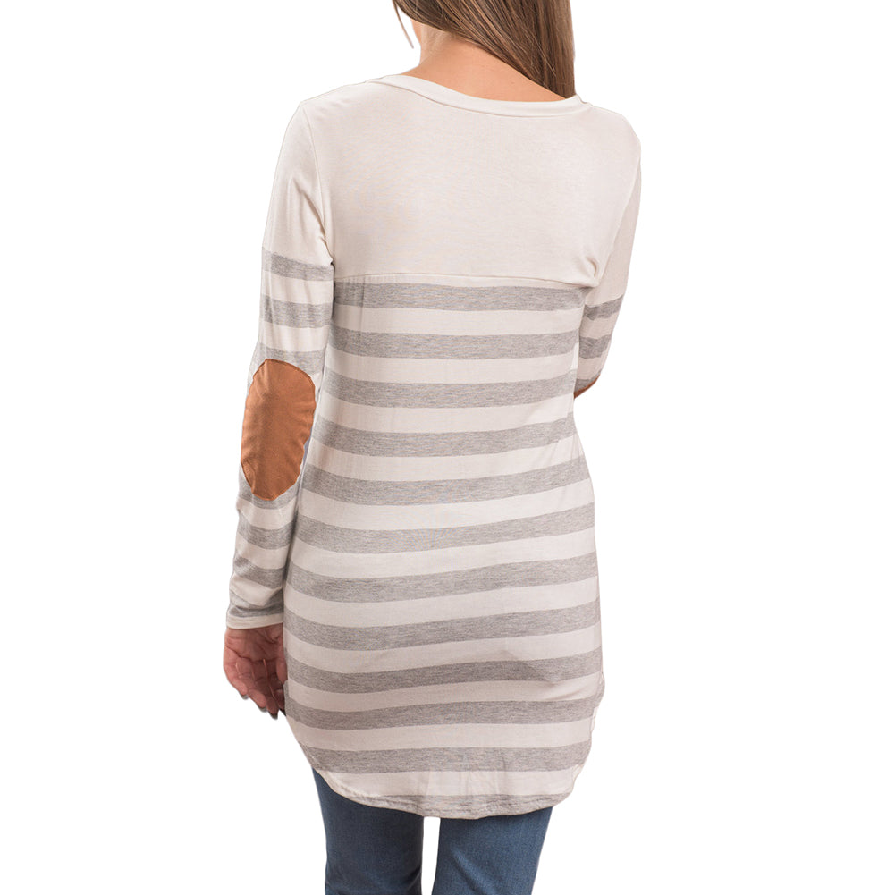 Stripe Printed V Neck Tank Top