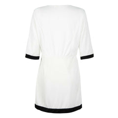 Women White Irregular Short Dress