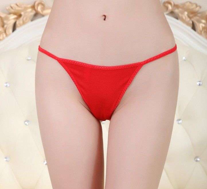 The Red Net Thong