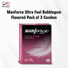 ManForce Ultra Feel Bubblegum Flavored Pack of 3 Condom