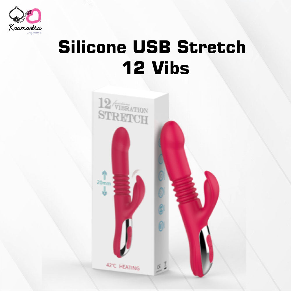 Red stretch vibrator for women on Kaamastra
