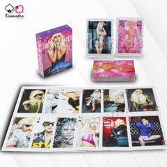 Sexy Lady Gaga playing Cards