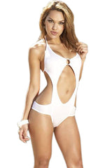 Kaamastra Cut-out White Swimsuit
