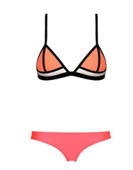 Kaamastra Pink Two Piece Beach Bikini Swimwear For Women