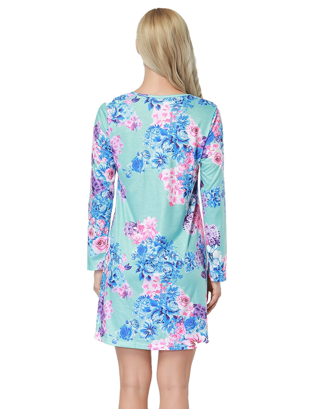 Kaamastra Floral Print Pattern Mini Length Dress