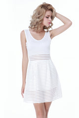 Kaamastra Fashionable V-neck and Sleeveless Dress