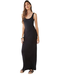 Kaamastra Nude Ruffles Halter Neck Dress