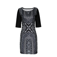 Kaamastra Sexy Half Sleeves Bodycon Dress for Women