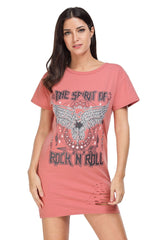 Kaamastra 'Rock N Roll'  Full Size T Shirt for Women