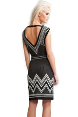 Kaamastra Trendy Cutout Polka Dot Print Dress