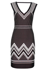 Kaamastra Trendy Cutout Polka Dot Print Dress