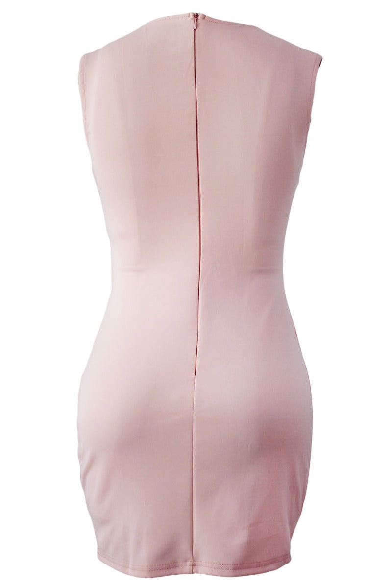 Kaamastra Pink Polyester Mini Party Dress