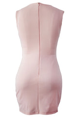 Kaamastra Pink Polyester Mini Party Dress