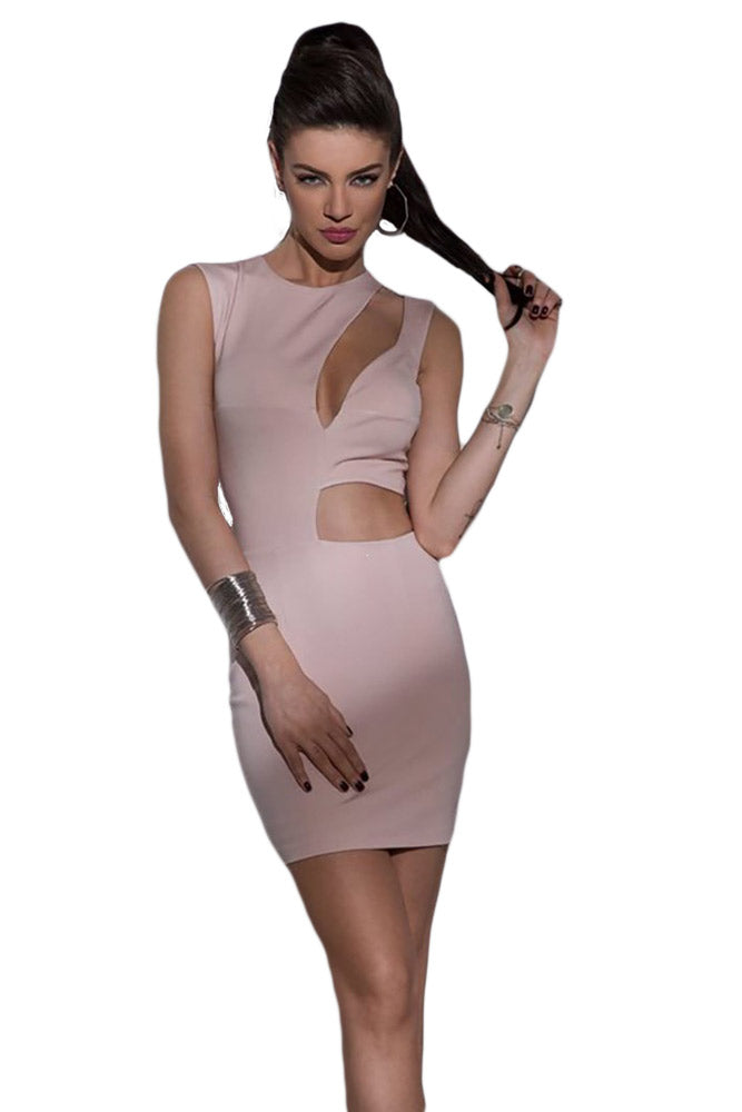 Kaamastra Pink Polyester Mini Party Dress