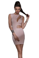 Kaamastra Pink Polyester Mini Party Dress