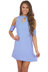 Kaamastra Woman's Blue Lace V Neck Full Sleeve Top