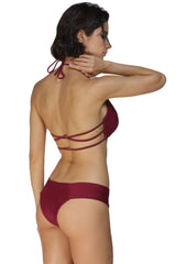 Kaamastra Maroon Micro Bikini Beach Bikini Swimsuit For Women