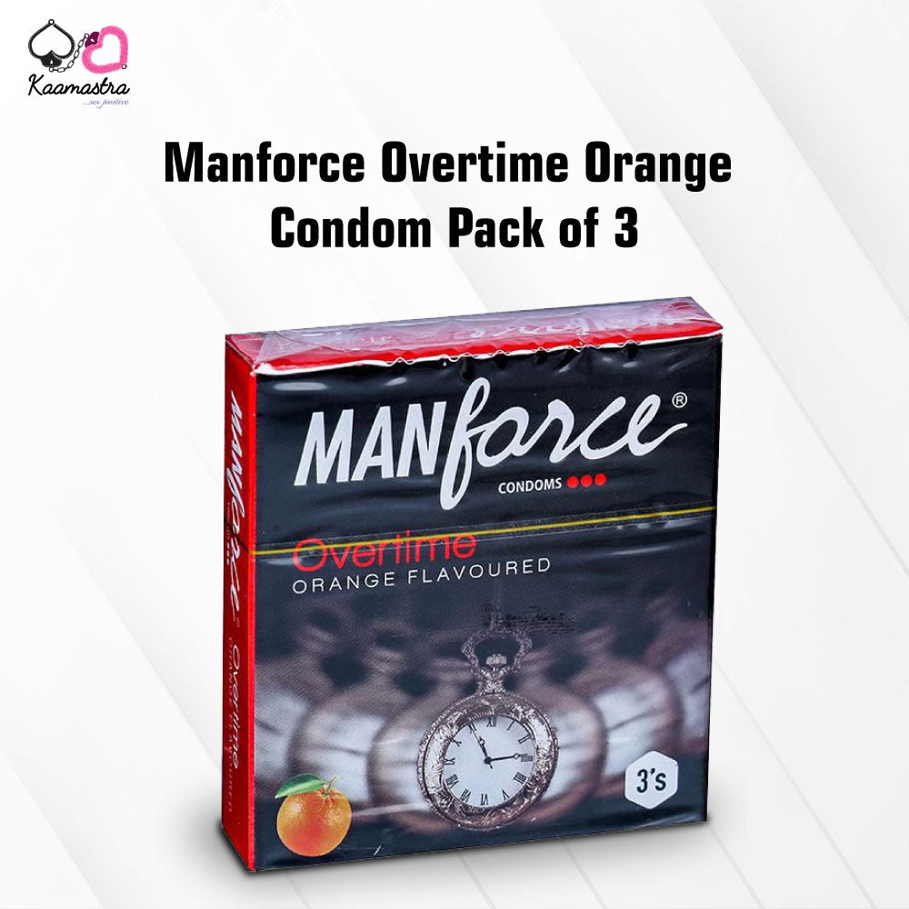Manforce Overtime Orange Condom Pack of 3