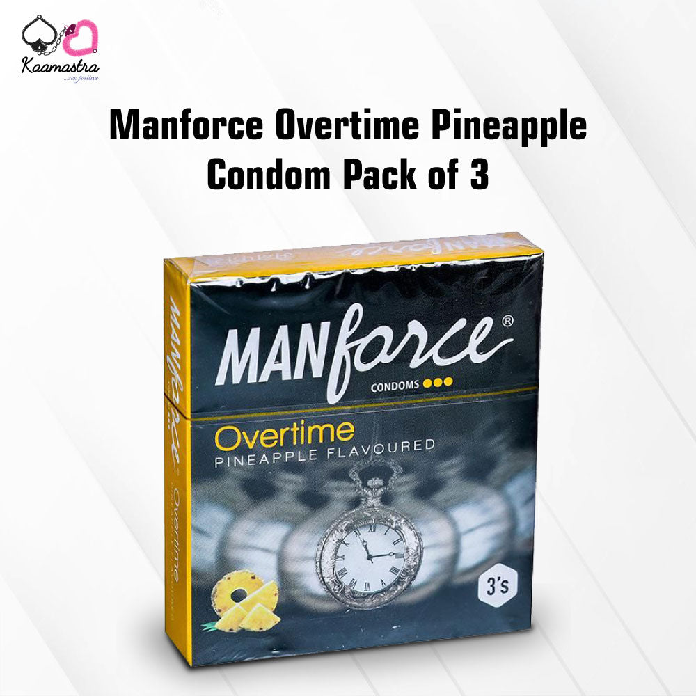 Manforce Overtime Pineapple Condom Pack of 3