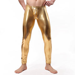Kaamastra Sexy Latex Men Pants Golden
