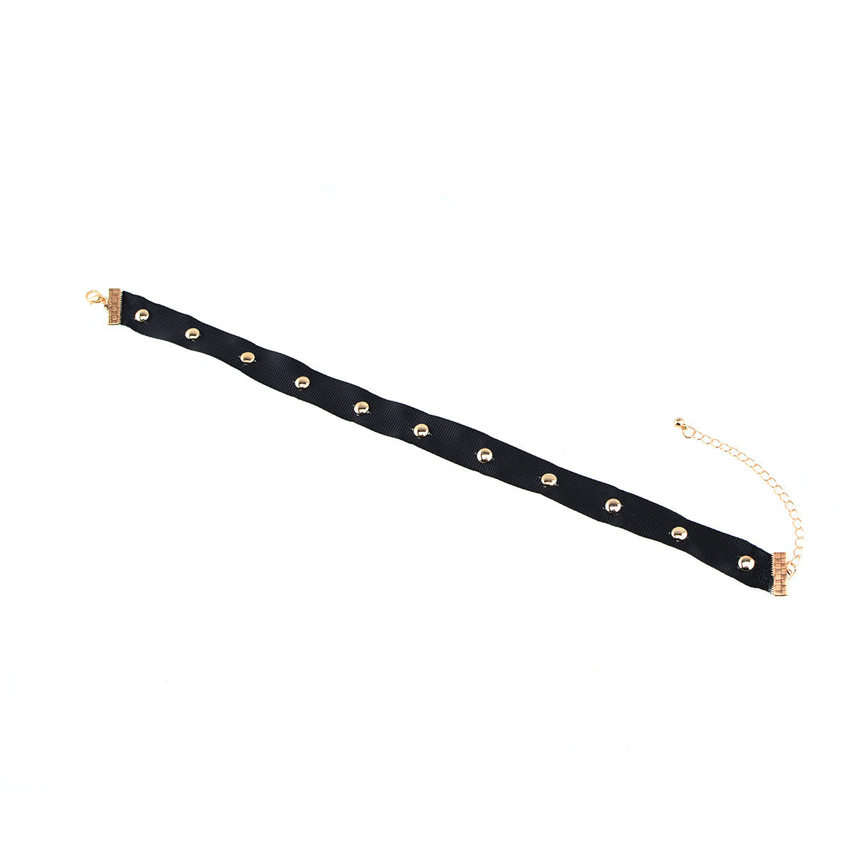 Kaamastra Rivet Studded Leather Choker