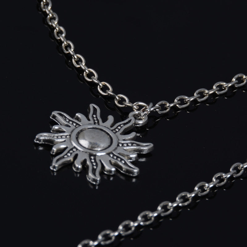 Kaamastra Antique Silver Three Layer Chain