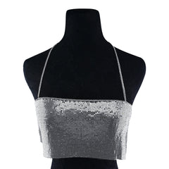 Kaamastra Silver Sequins Bra