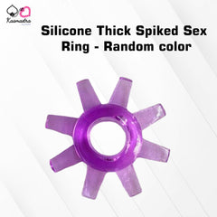 Kaamastra Silicone Thick Spiked Sex Ring - Random color