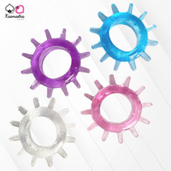 Kaamastra Silicone Spike Silicone Penis Rings - Random color