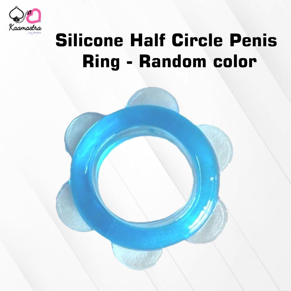 Kaamastra Silicone Half Circle Penis Ring - Random color