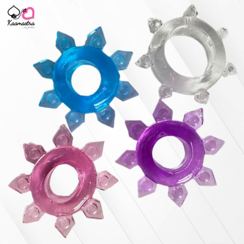 Kaamastra Silicone Doted Spiked Cock Ring