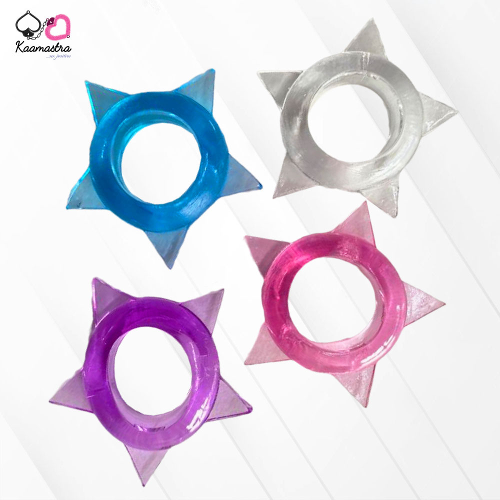 Star Shaped Erotic Pleasure Ring for Men from Kaamastra