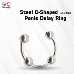 Kaamastra Steel 2.6cm C-Shape Penis Delay Ring
