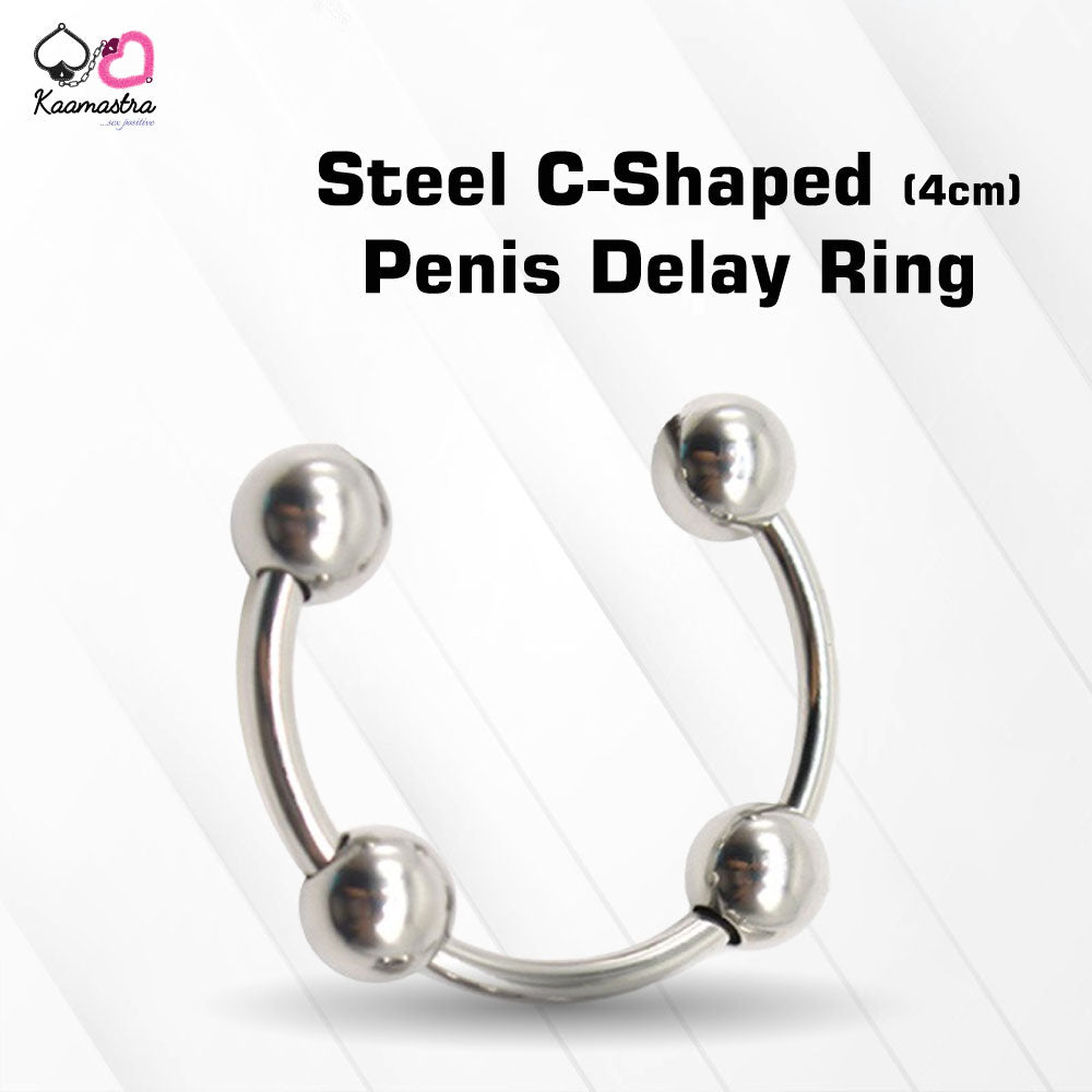 Kaamastra Steel 4cm C-Shape Penis Delay Ring