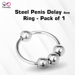 Kaamastra 4cm Steel Penis Delay Ring - Pack of 1