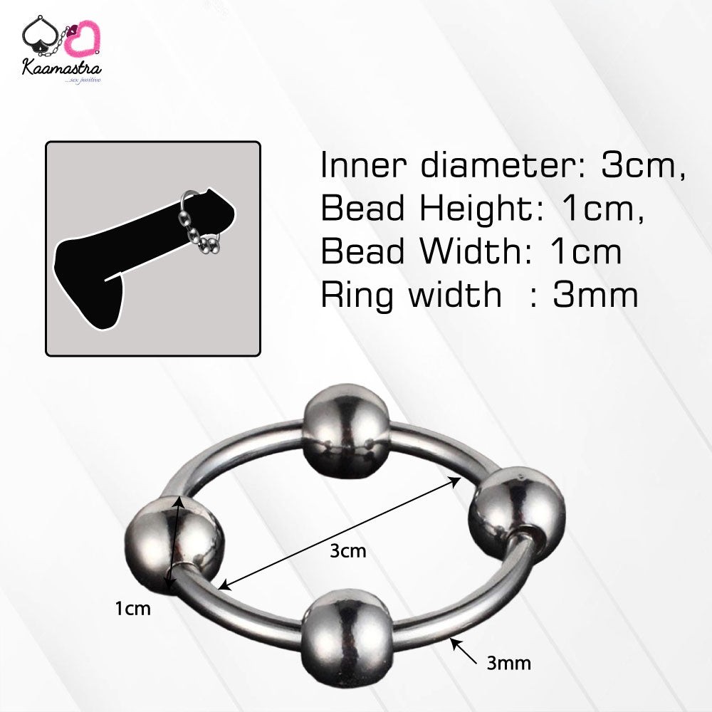 Kaamastra 3cm Stainless Steel Penis Delay Ring - Pack of 1